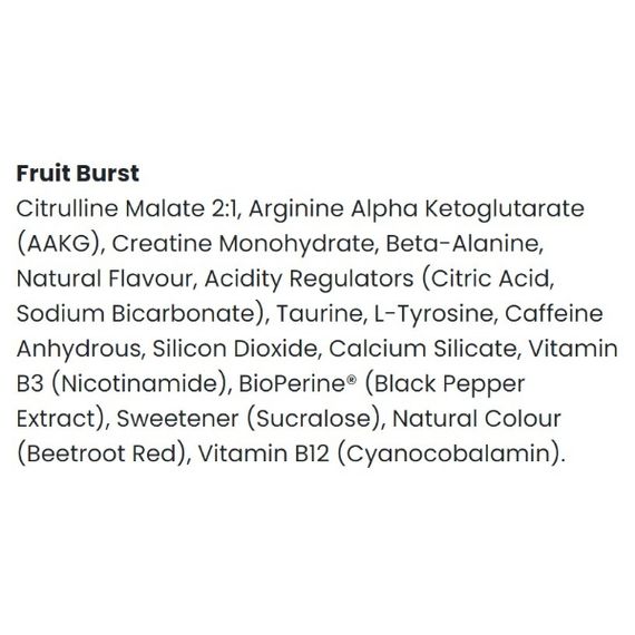 Комплекс до тренування Applied Nutrition Pump 3g 375 g /50 servings/ Fruit Burst | Зображення 1