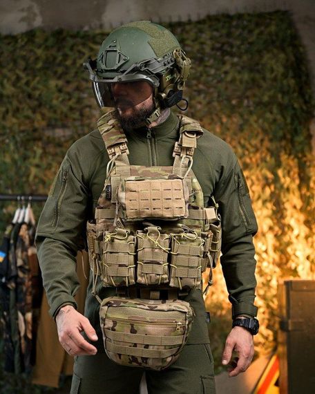 Плитоноска 4 точки быстрый сброс frion   с напашником   ПП7889 | Зображення 9