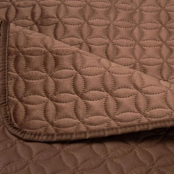 Покривало полуторне ТЕП Velour Мозаїка 4-00515_36184 150х210 см коричневе | Зображення 3