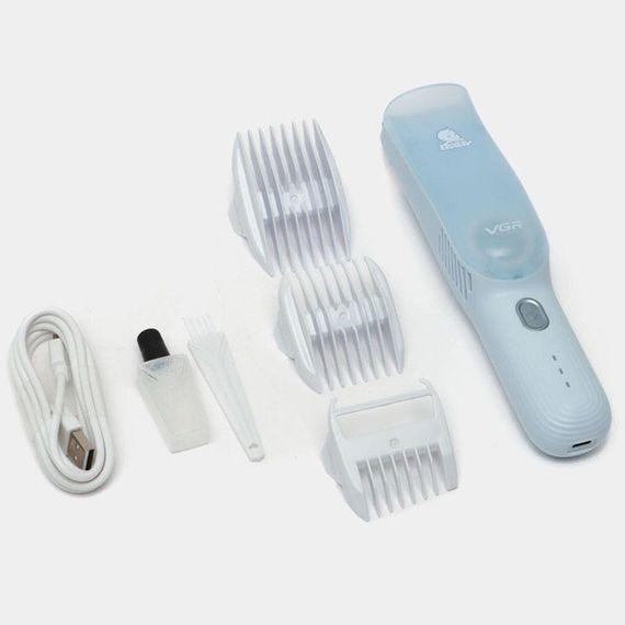 Дитяча машинка для стрижки VGR V-155 BLUE дітей новонароджених безшумна тиха з насадками 0-12 мм | Зображення 2
