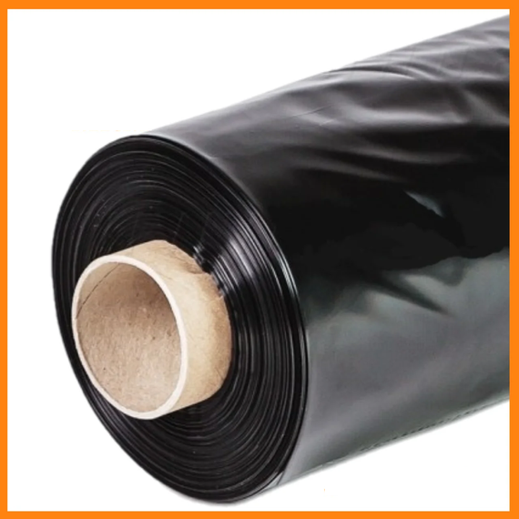 Плівка 120 мкм 6*50 м чорна поліетиленова для мульчування та будівництва | Зображення 1