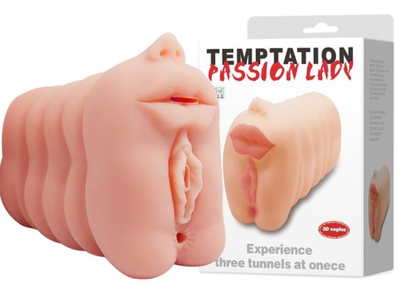 Мастурбатор 3 в 1 BAILE - PASSION LADY Experience 3 tunnels at onece, BM-009195-1 Sex Aura | Зображення 1