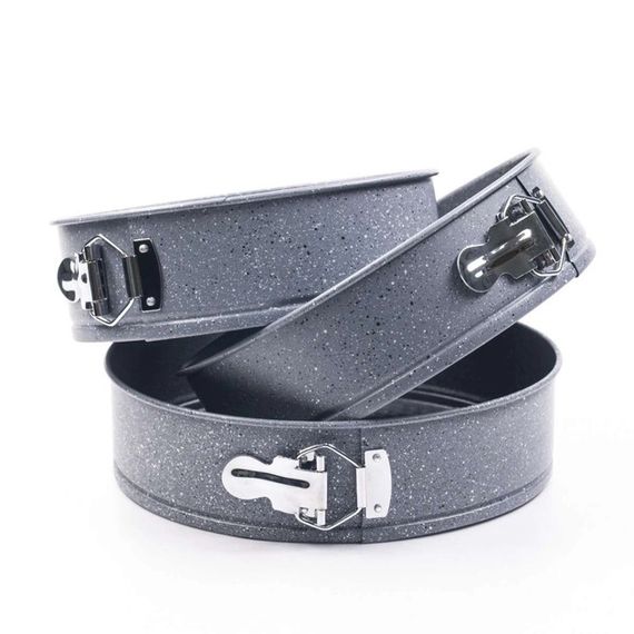 Набір роз'ємних форм Con Brio CB-501 Eco Granite, металева форма для випікання набір, кругла форма | Зображення 2