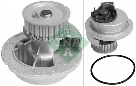 Водяной насос (помпа) Opel Meriva A, Zafira A, Astra G/H, Corsa C, Signum, Tigra, Vectra B/C INA (538 0030 10) | Зображення 2