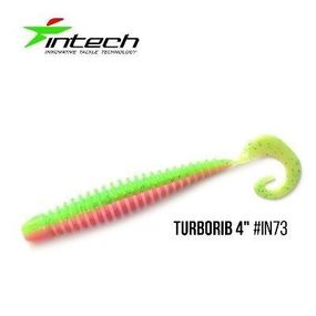 Силиконовая приманка, Съедобный силикон Intech Интеч Turborib 4"5 шт IN73