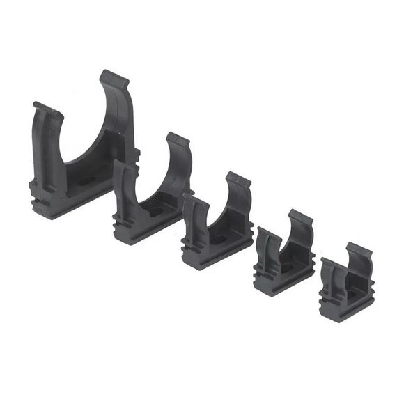 Кріплення для гофрованої труби 20мм чорне СКІМ (50шт)