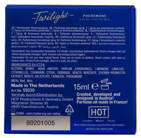 Чоловічі парфуми з феромонами - HOT Twilight Pheromon Men, 15 мл | Зображення 3