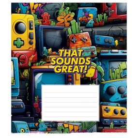 Зошит учнівський "Cool boys club" 018-3334L-4 в лінію, 18 аркушів