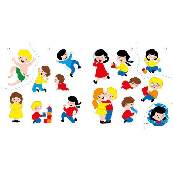 Развивающая книжка Мои первые слова Мое тело 1829004 с наклейками | Зображення 3