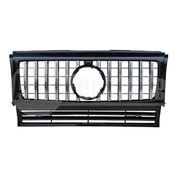 Решетка радиатора Mercedes Benz W463 15- (хром/чёрн.) GTR, AutoTechteile, 130 8874, 120 8852
