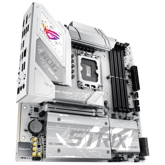 Материнcкая плата ASUS ROG STRIX B860-G GAMING WIFI s1851 B860 4xDDR5 M.2 DP HDMI USB Type-C Wi-Fi BT mATX белый 90MB1JF0-M0EAY0 | Зображення 3