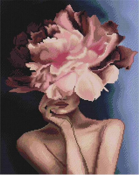 Алмазна мозаїка Загадкова леді 40х50 см ColorArt SP100 | Зображення 1