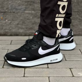 Кросівки Nike текстиль/замш колір чорний,білий