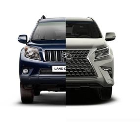 Комплект рестайлинга в Lexus GX460 2020 года для Toyota Land Cruiser Prado 150
