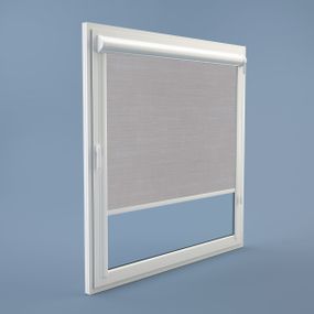 Рулонна штора Rolets Льон 2-7436-650 65x170 см закритого типу Світло-сіра
