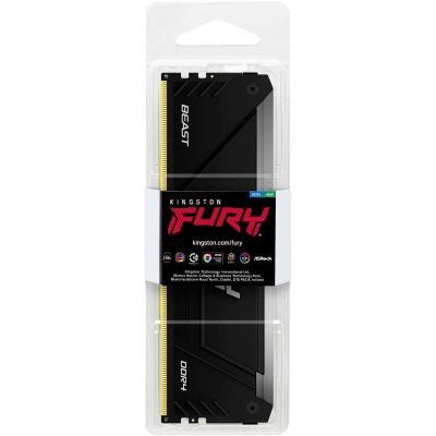 Модуль памяти для компьютера DDR4 8GB 3200 MHz Beast RGB Kingston Fury (ex.HyperX) (KF432C16BB2A/8WP) | Зображення 8