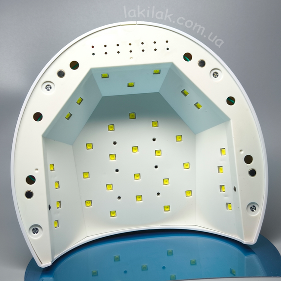 Лампа для ногтей SUN T8 65W бело-бирюзовая (с функцией понижения мощности) | Зображення 2