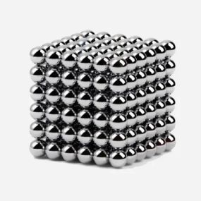 Игрушка Неокуб 218 шариков Neo Cub, магнитный конструктор, серебро