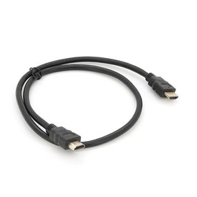 Кабель Merlion HDMI-HDMI HIGH SPEED 0.8m, v1.4, OD-7.5mm, круглый Black, Q500