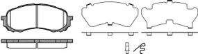 Колодка гальм. диск. SUBARU IMPREZA 1.5 06 - передн. (вир-во REMSA) REMSA 108111 на SUBARU IMPREZA седан (GD)