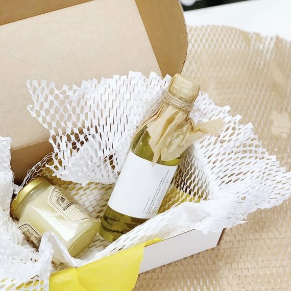 Cотовая крафт-бумага PaperPack, рулон - 30 см х 50 м, белая | Зображення 5