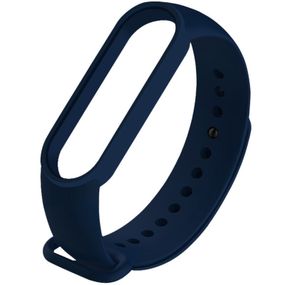 Силиконовый ремешок для Xiaomi Mi Band 3/4 Темно-синий / Midnight blue