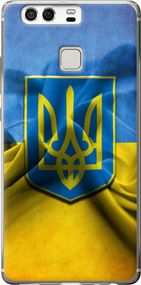 Чехол на Huawei P9 Флаг и герб Украины 1 "375u-347-17620"