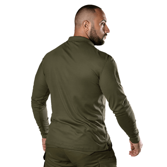 Поло Army ID Long CoolPass Pique LT Олива (8291), XL | Зображення 1