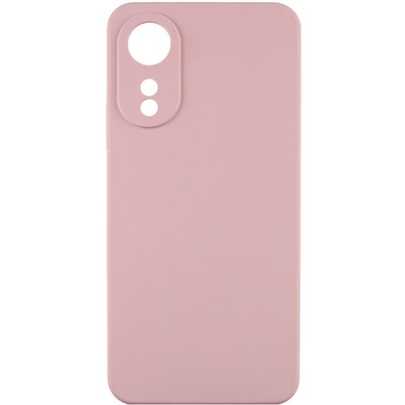 Чехол TPU GETMAN Liquid Silk Full Camera для Oppo A78 4G Розовый / Pink Sand