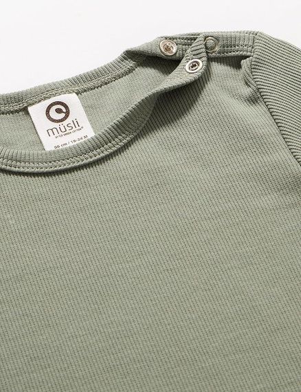 Дитяче боді для дівчинки Green Cotton 92 см Оливковий (25111217B) | Зображення 1
