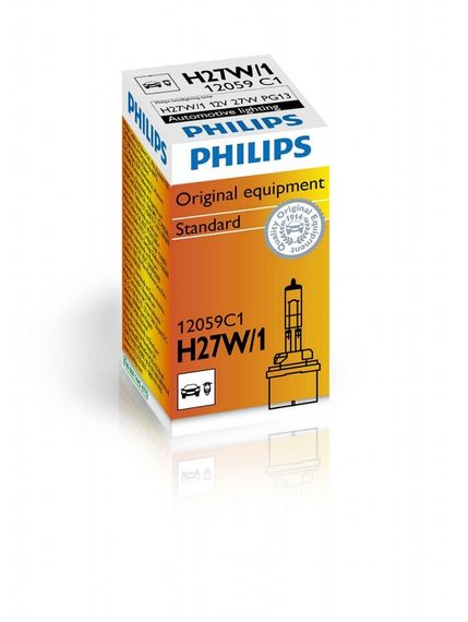 Галогеновая лампа PHILIPS 12059C1 H27W/1 27W 12V PG13 | Зображення 1