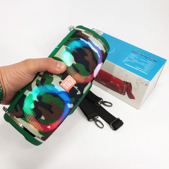 Bluetooth колонка з красивим підсвічуванням TG642, Хороша bluetooth колонка блютуз світлова MO-16 | Зображення 7