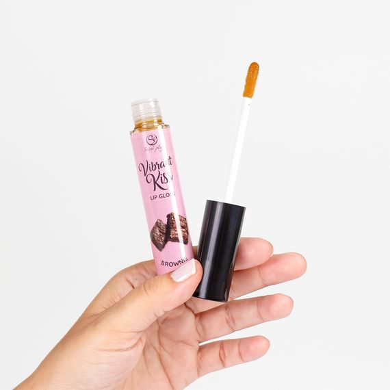 Блиск для губ з ефектом вібрації - Secret Play Brownie Lip Gloss Vibrant Kiss | Зображення 3