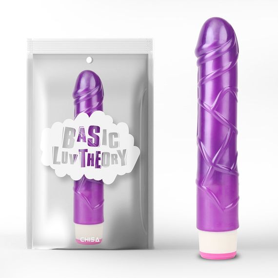 Вибратор реалистичный на батарейках Chisa Basic Luv Theory Basic Pulsator, фиолетовый Sex Aura