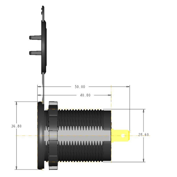 Автомобильное зарядное устройство 12V 24V QC 3.0 Dual USB 18W-36W с подсветкой и выключателем (sv0391) | Зображення 6