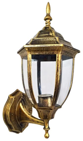 Ліхтар вуличний настінний 26062 Золото 37х15х20 см. | Зображення 1