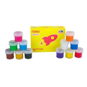 Краски гуашевые "Малыши" 100203, 12 цветов 10 мл