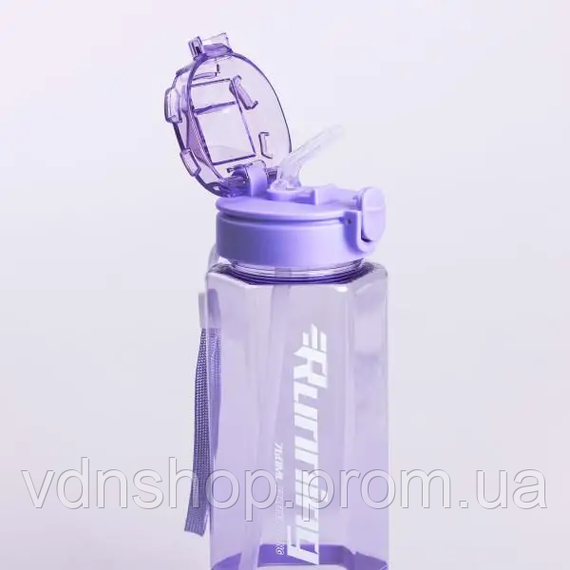 Бутылка для воды многоразовая 760 мл бутылочка с трубочкой для спорта и школы HP-14-48V | Зображення 4