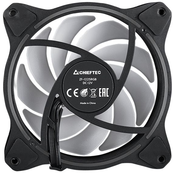 Вентилятор для корпуса 120mm Chieftec ZF-1225RGB-R PWM Reversible