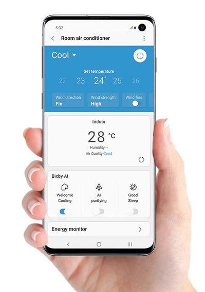 Кондиционер инвертор Samsung GEO Wind Free Wi-Fi Mass AR09BXFAMWKNUA | Зображення 9
