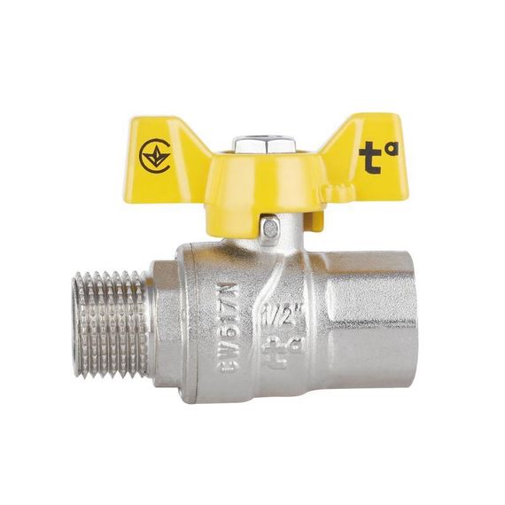 Кран кульовий Thermo Alliance Forte 1/2" ВН для газу (метелик) SF607G15 | Зображення 3