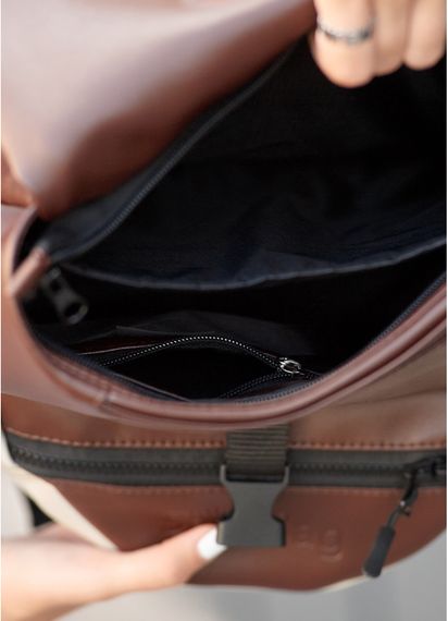 Жіночий рюкзак Sambag RENEDOUBLE шоколадний 37 х 31 х 14 см (27151120r) | Зображення 1