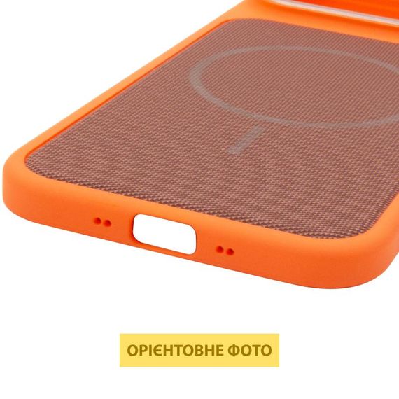 Чохол PC Textile Hybrid with Magnetic Fit для Apple iPhone 17 Air (6.5") Orange / Brown | Зображення 4