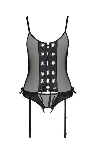 Корсет Passion NESSY CORSET Чорний S/M | Зображення 4
