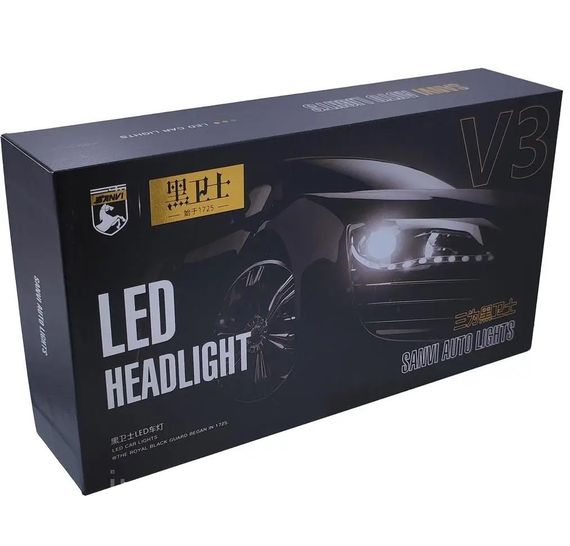 Комплект світлодіодних ламп Sanvi V3 Pro H7 Canbus 6000k 35000Lm 100w 12v | Зображення 1