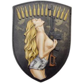Патч / шеврон Сексуальна дівчина об'ємний