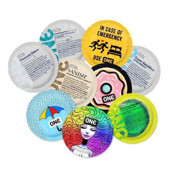 Набор презервативов ONE Fun Mix 500 шт в ассортименте, ПЭ пакет sexstyle