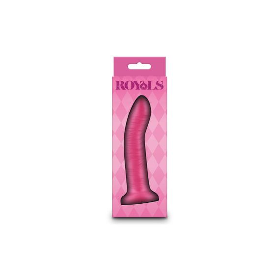 Дилдо NS Novelties Royals - 5" Charlie - Metallic Pink Sex Aura | Зображення 2