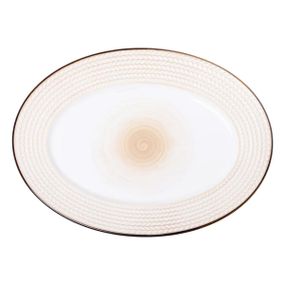 Блюдо порцелянаове 33.5х24.5 см овальне біле HP23389