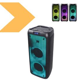 Автономна акустична система PartyBox NS-208-08 + 2 радіомікрофони XPROчорний (41187-NS-208-08_6715)